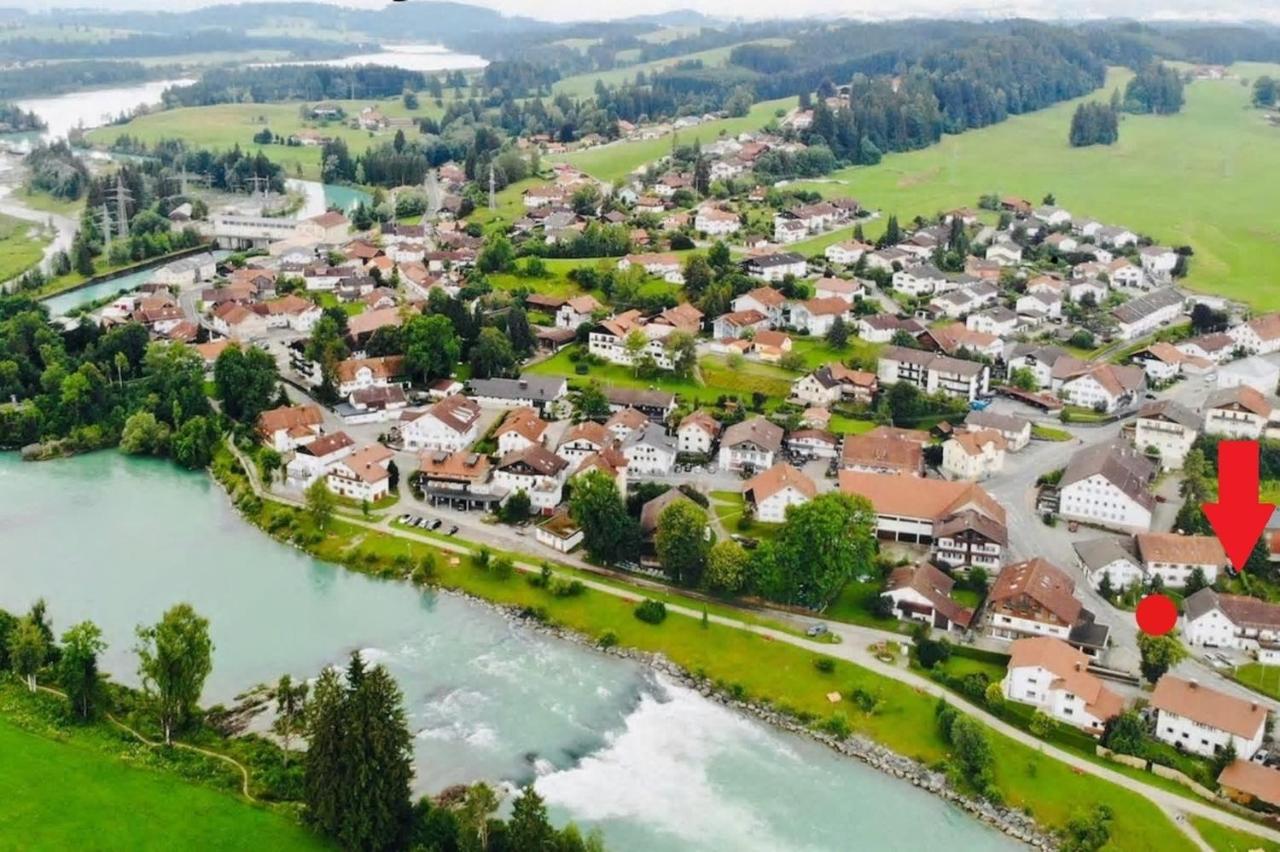 Moderne Praktische Ferienwohnung Am See Fewo3 Lechbruck Luaran gambar